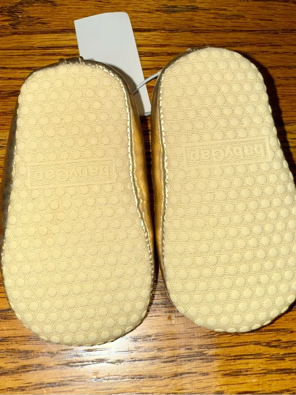 Baby Gap 3-6M NWT-  Gold Ballerina Shoes